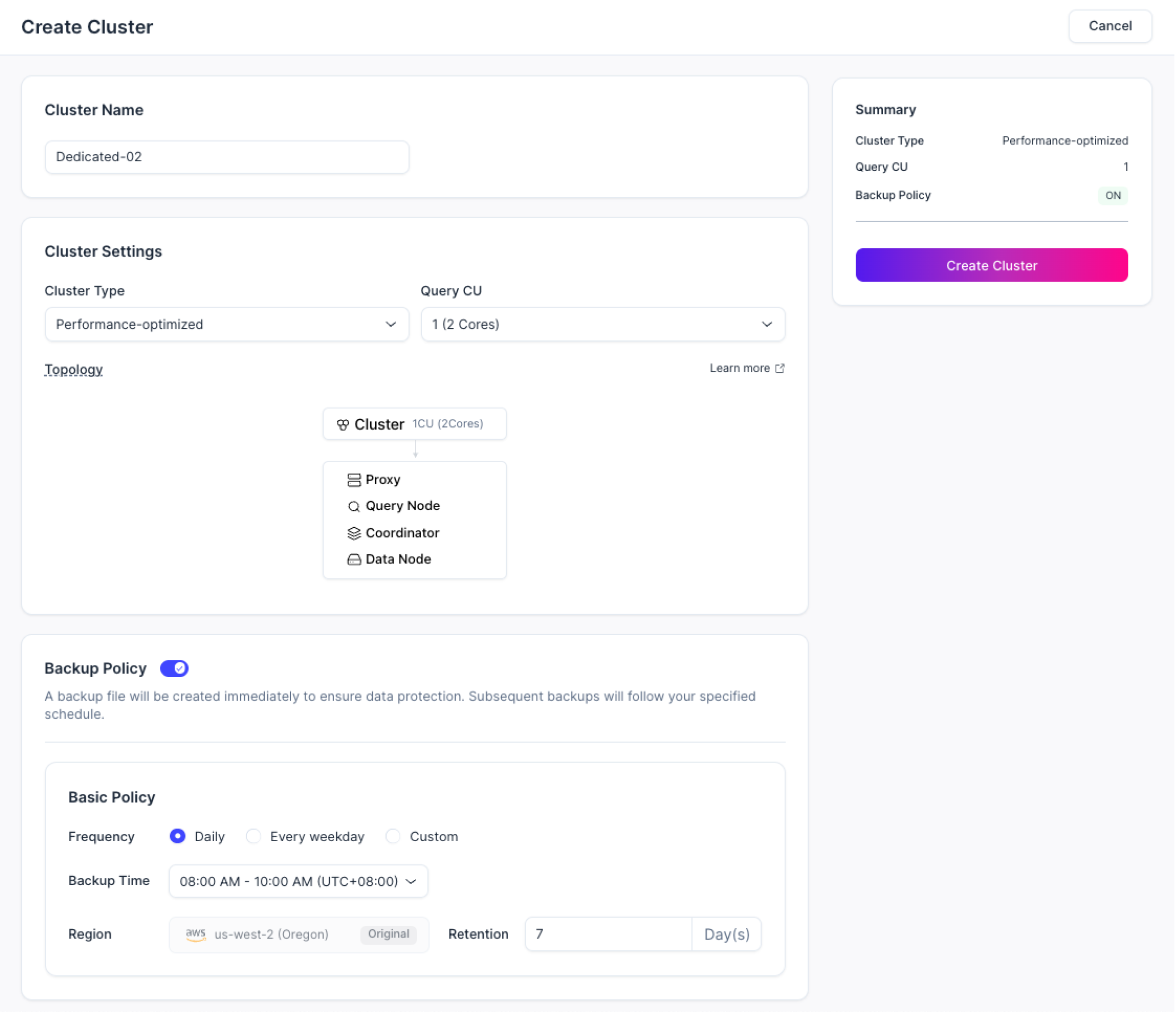 cluster-cluster-byoc