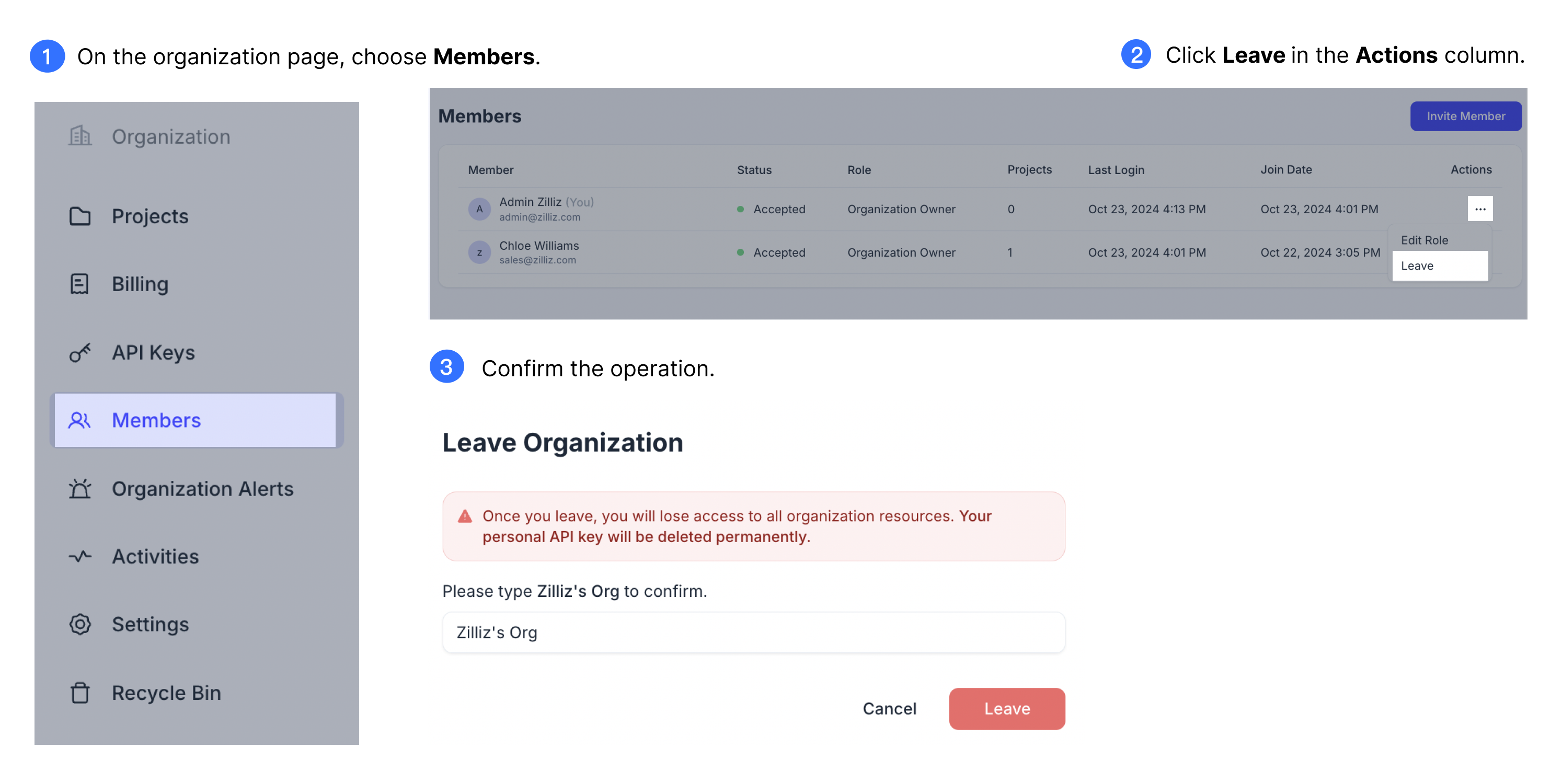 leave-organization leave-organization